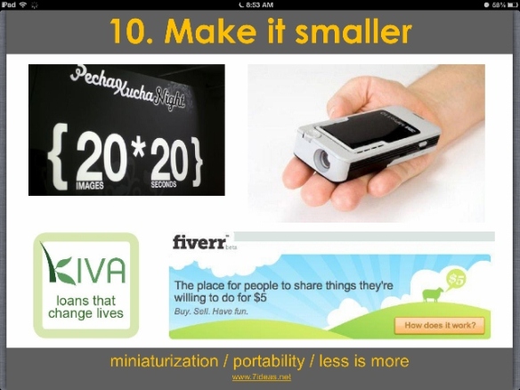 37 Ways to Innovate - Idea 10: Miniaturization